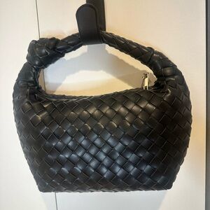 a new day Black Woven Hobo Bag